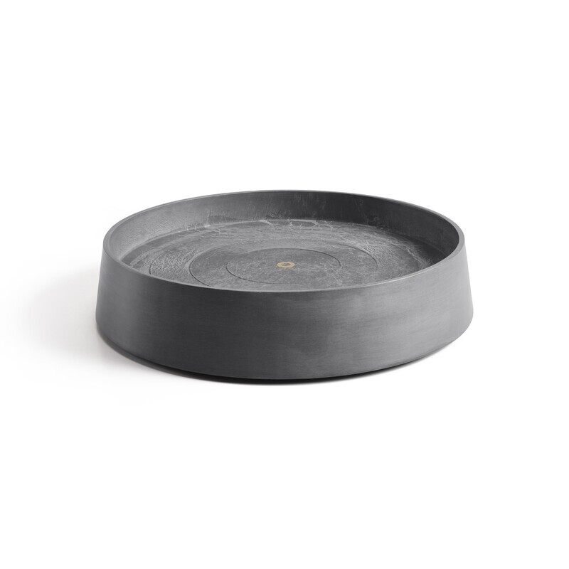 Ecopots Saucer Wheels Oslo Grey Ø 50 x H 10,5 cm
