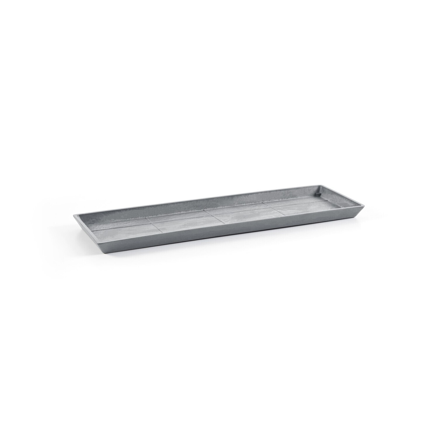 Ecopots Saucer Rectangular Blue Grey - inside bottom L 44 cm / outside L 47,3 x H 2,6 cm