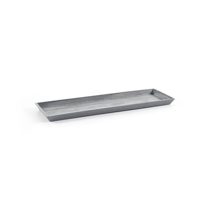 Ecopots Saucer Rectangular Blue Grey - inside bottom L 44 cm / outside L 47,3 x H 2,6 cm