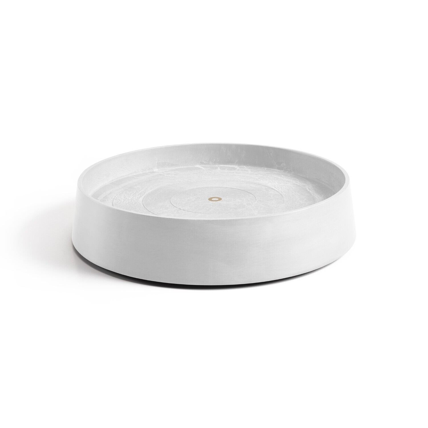 Ecopots Saucer Wheels Oslo Pure White Ø 50 x H 10,5 cm