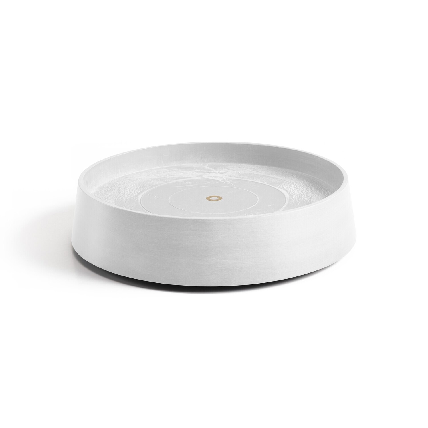 Ecopots Saucer Wheels Oslo Pure White Ø 41 x H 9,5 cm