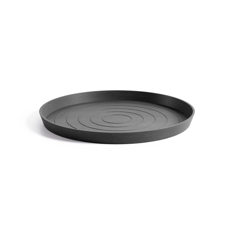 Ecopots Saucer Round Dark Grey - inside bottom Ø 55 cm / outside Ø 58,7 x H 4,5 cm
