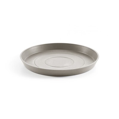 Ecopots Saucer Round Taupe - inside bottom Ø 40 cm / outside Ø 44,5 x H 3,5 cm