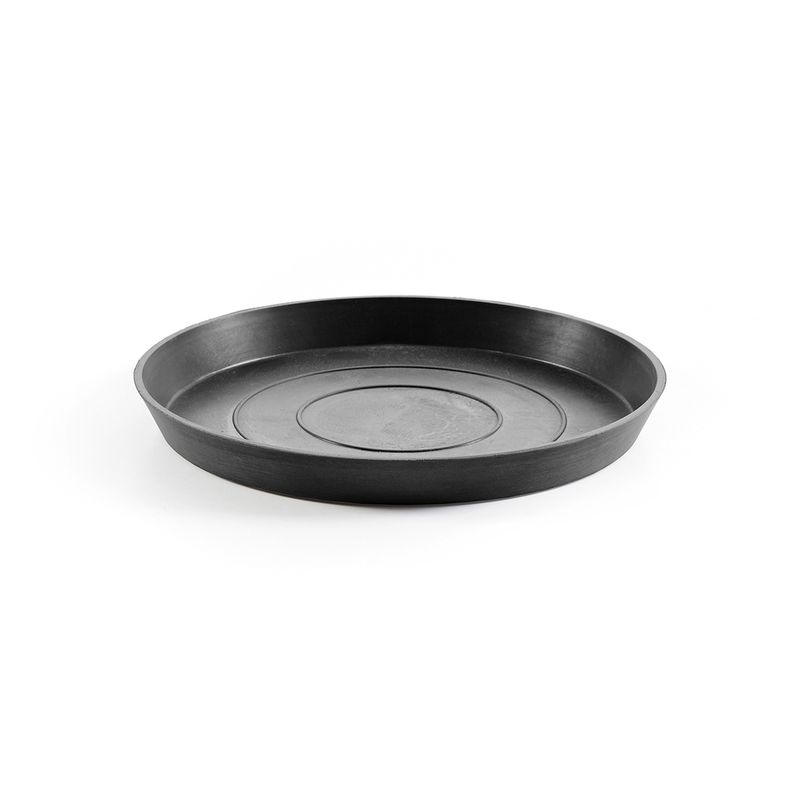 Ecopots Saucer Round Dark Grey - inside bottom Ø 33 cm / outside Ø 36,5 x H 3,5 cm