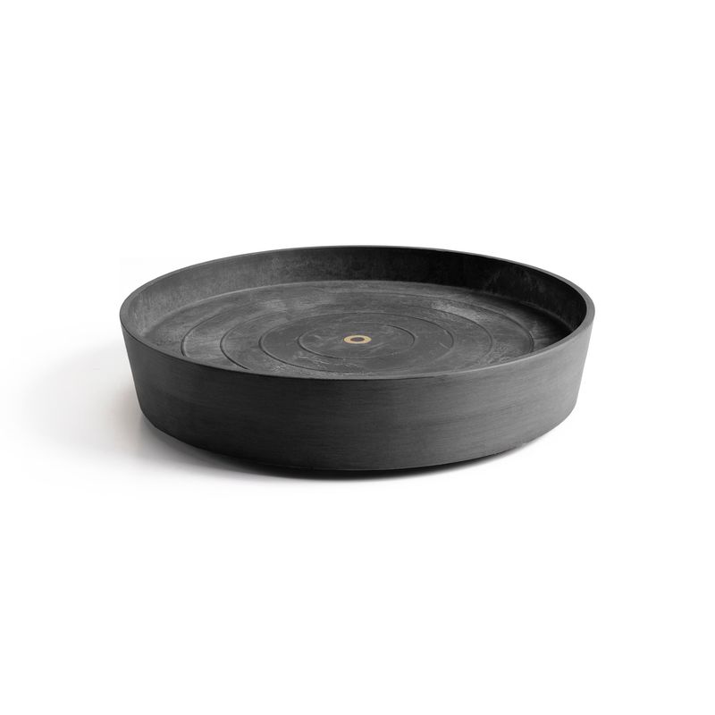Ecopots Saucer Wheels Round Dark Grey Ø59 x H10,1 cm