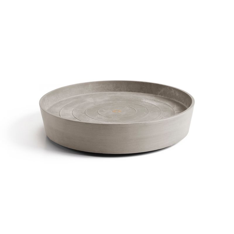 Ecopots Saucer Wheels Round Taupe Ø59 x H10,1 cm