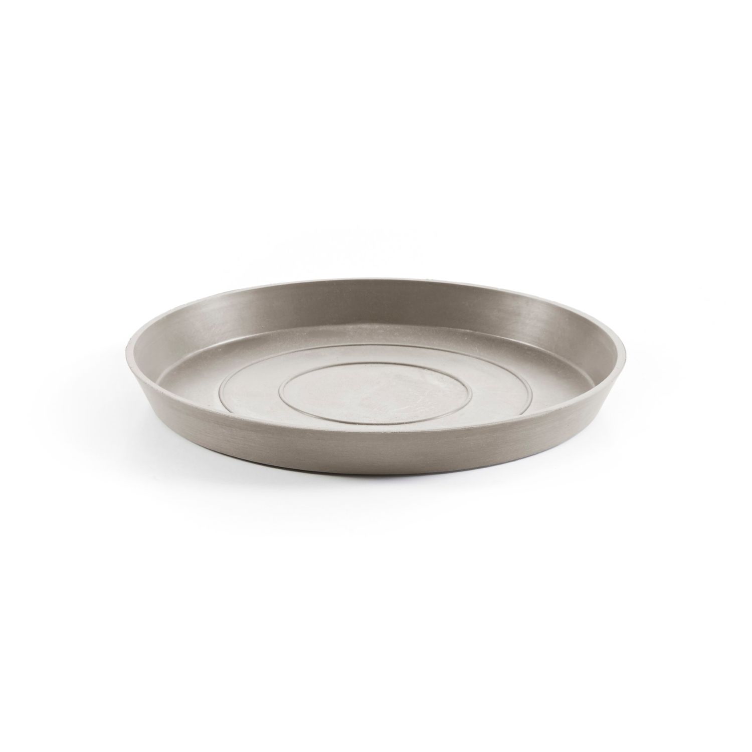 Ecopots Saucer Round Taupe - inside bottom Ø 35,8 cm / outside Ø 38,9 x H 3,5 cm
