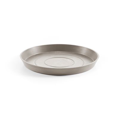 Ecopots Saucer Round Taupe - inside bottom Ø 35,8 cm / outside Ø 38,9 x H 3,5 cm