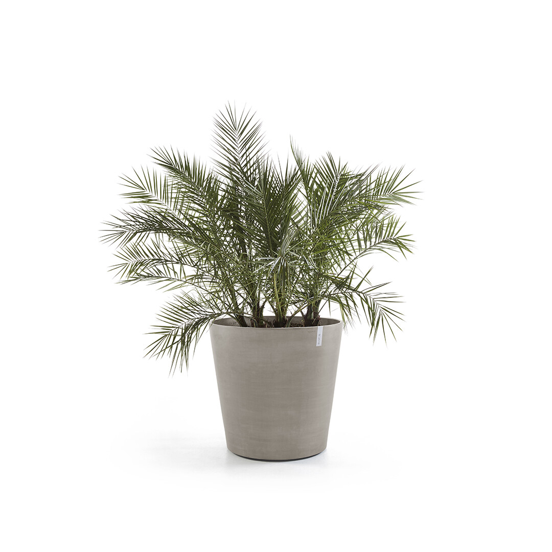 Ecopots Amsterdam Wheels 80 Taupe