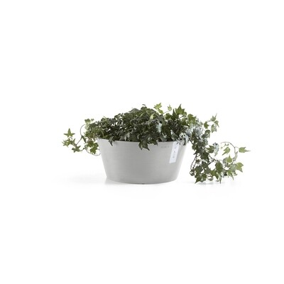 Ecopots Frankfurt 30 White Grey