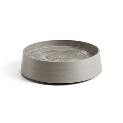 Ecopots Saucer Wheels Oslo Taupe Ø30,2 x H8,5 cm