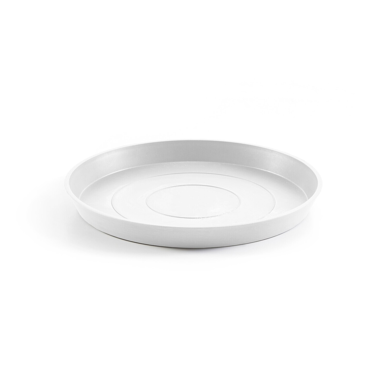 Ecopots Saucer Round Pure White - inside bottom Ø 40 cm / outside Ø 44,5 x H 3,5 cm