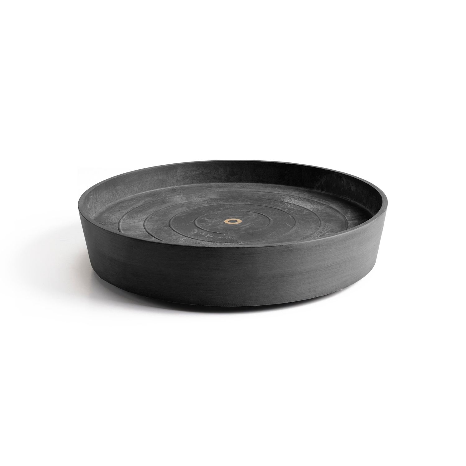 Ecopots Saucer Wheels Round Dark Grey Ø59 x H10,1 cm