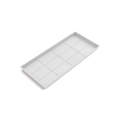 Ecopots Saucer Paris 100 Pure White - Outside L 95,7  x H 5 cm
