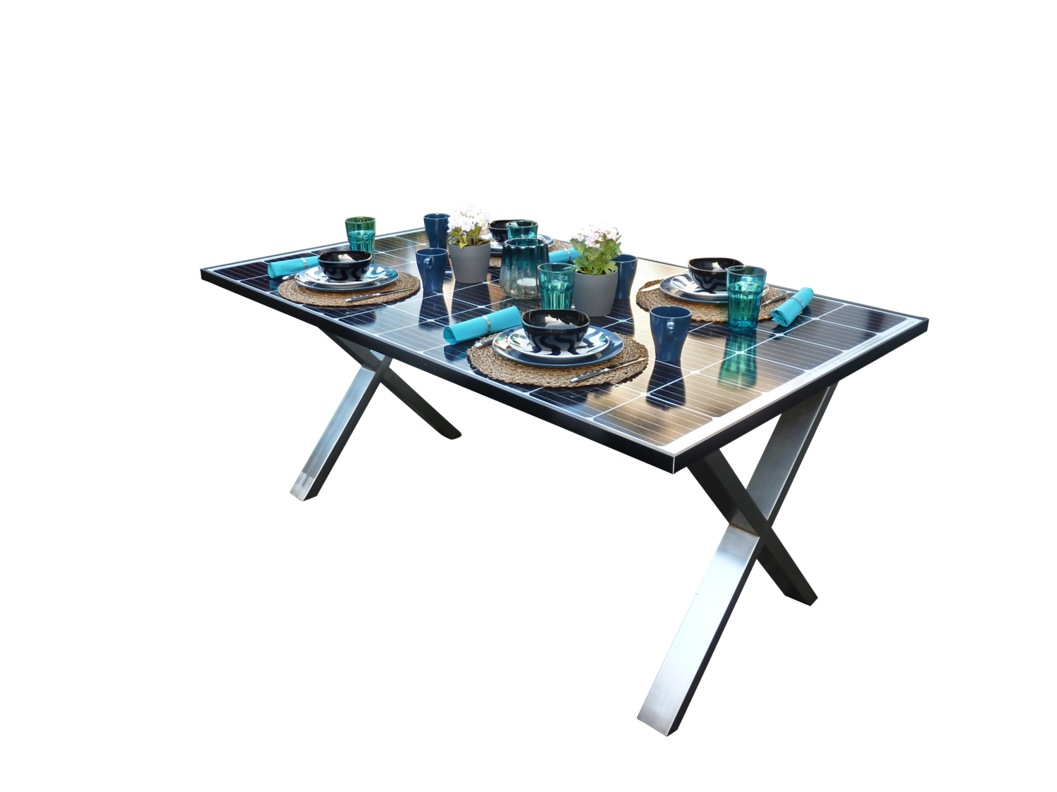 SolarGartentisch DesignX, XL für 6 Personen Jetzt noch mehr