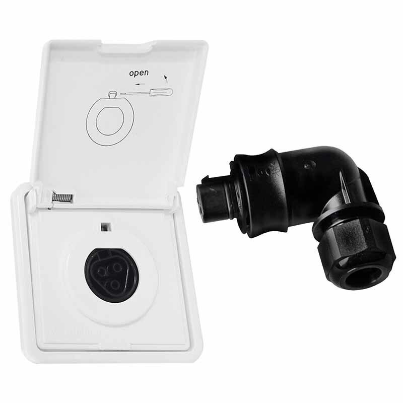 Wieland Einspeisesteckdose RST20 mit Aufputz-Gehäuse + Winkelstecker