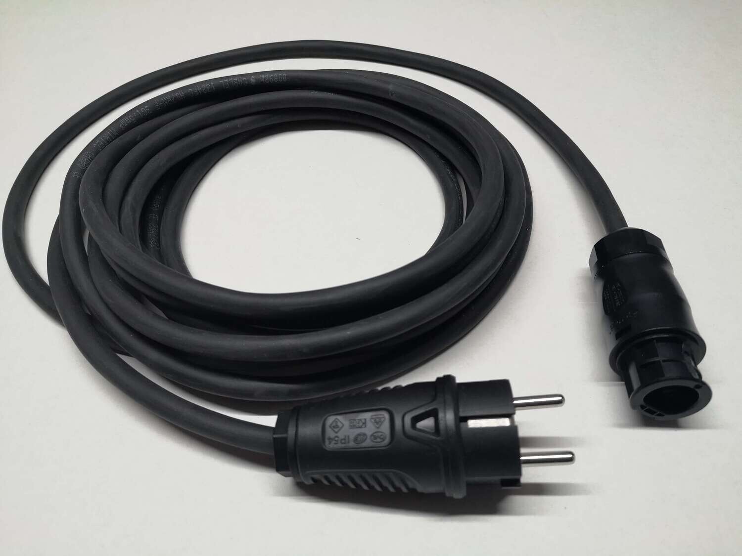 Einspeisekabel mit geradem Schuko-Stecker und Betteri-Kupplung - Länge wählbar