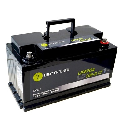 WATTSTUNDE® Lithium 100Ah LiFePO4 Batterie LIX100D-LT (DIN) 12V WATTSTUNDE® Lithium 100Ah LiFePO4 Batterie LIX100D-LT (DIN) 12V