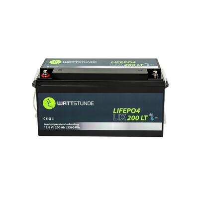 WATTSTUNDE® Lithium 200Ah LiFePO4 Batterie LIX200-LT 12V