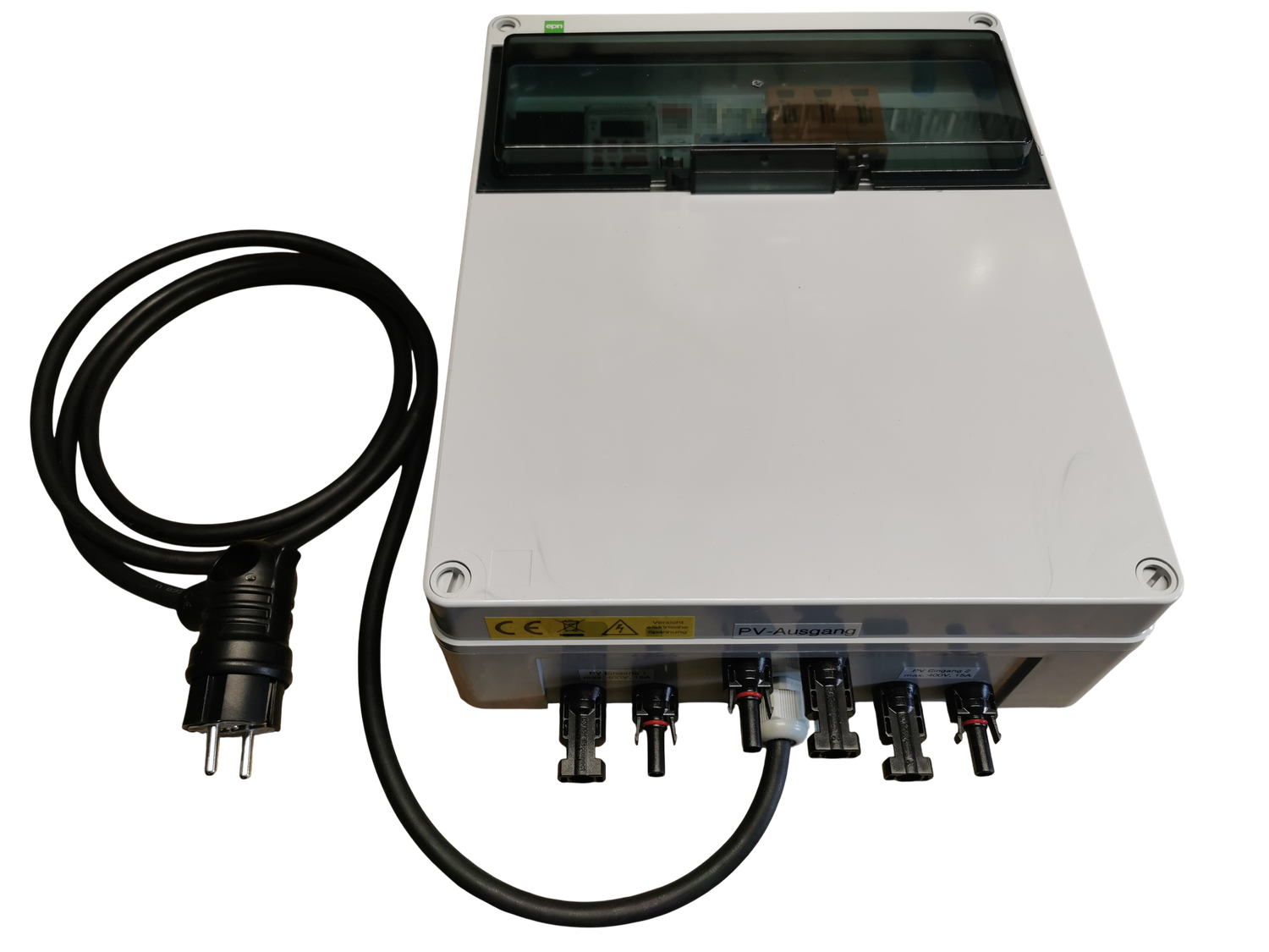 Solar-Umschalter PV-Umschalter 2 auf 1, automatisch – zeitgesteuert, auch für Strings bis 400V 15A