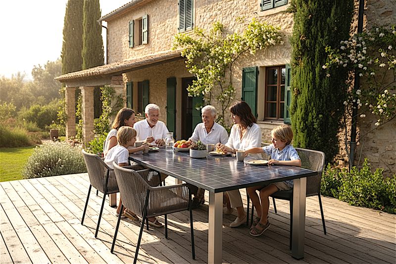 Premium-Line: Große Solartische bis 585 WP und bis zu 12 Personen