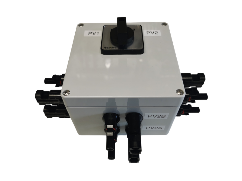 Solar-Umschalter 4 auf 2 oder 2 auf 4 umschalten MC4 Anschlüsse