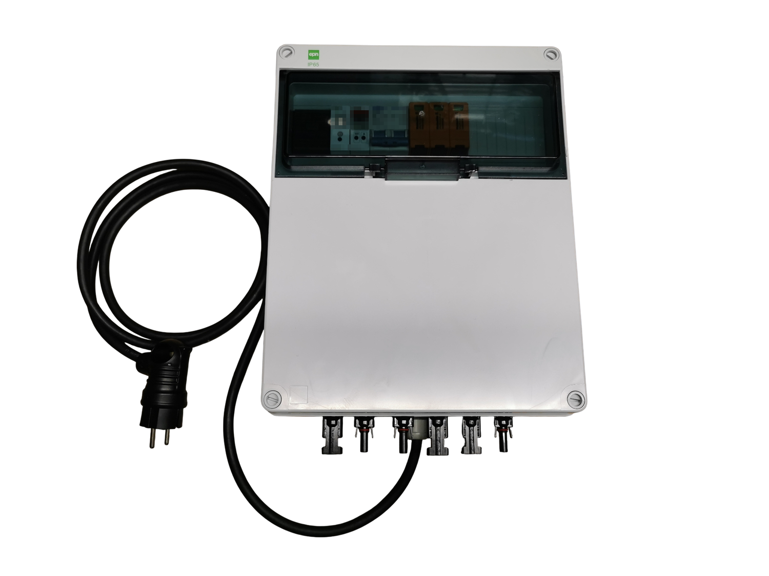 Solar-Umschalter PV-Umschalter 2 auf 1, automatisch + smart (Tuya, Smartlife, Shelly), auch für Strings bis 800V 25A