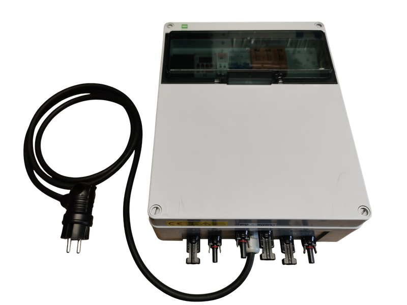 Solar-Umschalter PV-Umschalter 2 auf 1, automatisch – zeitgesteuert, auch für Strings bis 800V 25A