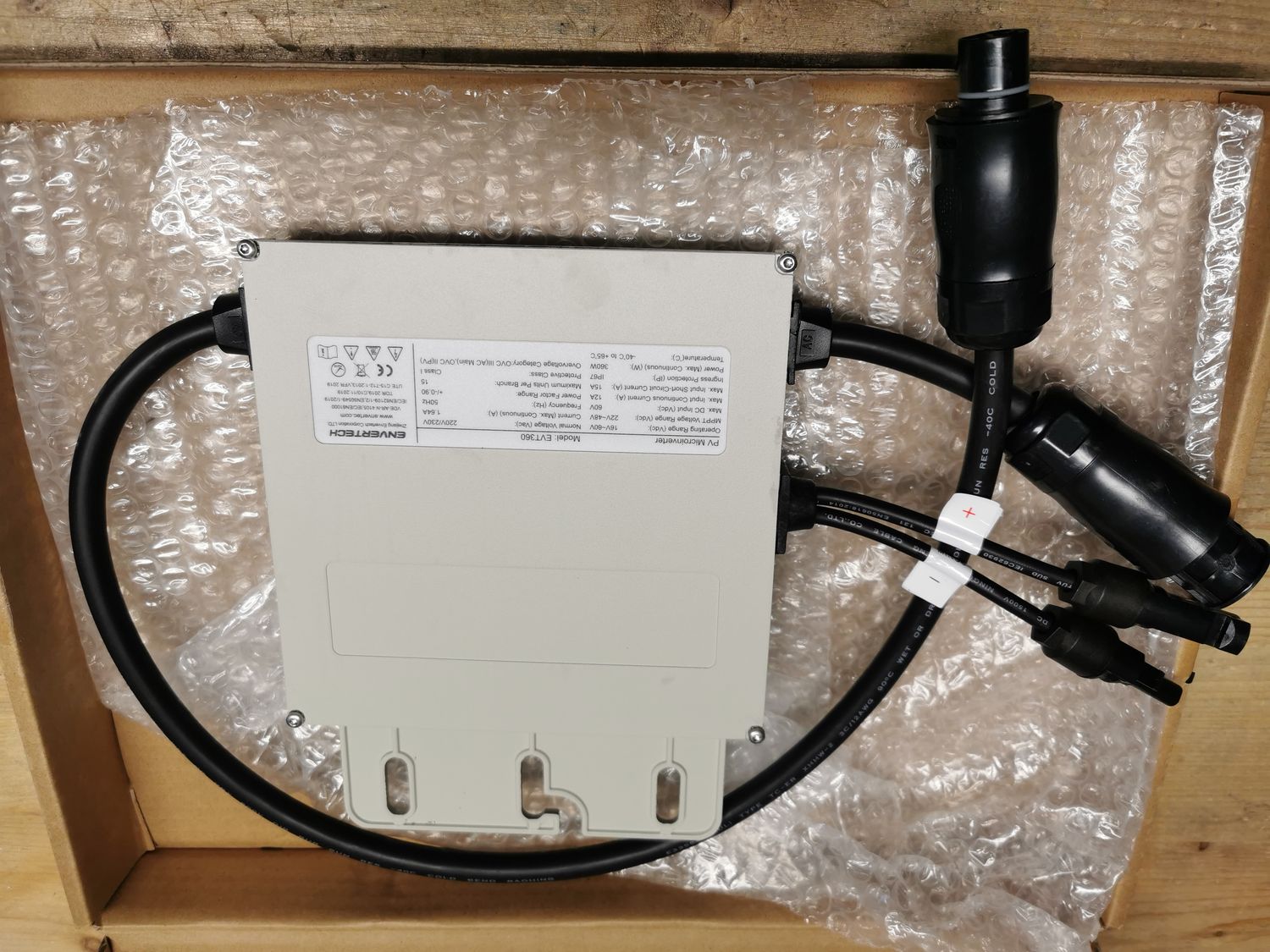 Envertech EVT360 Mikrowechselrichter für 1 Solarmodul bis 500W