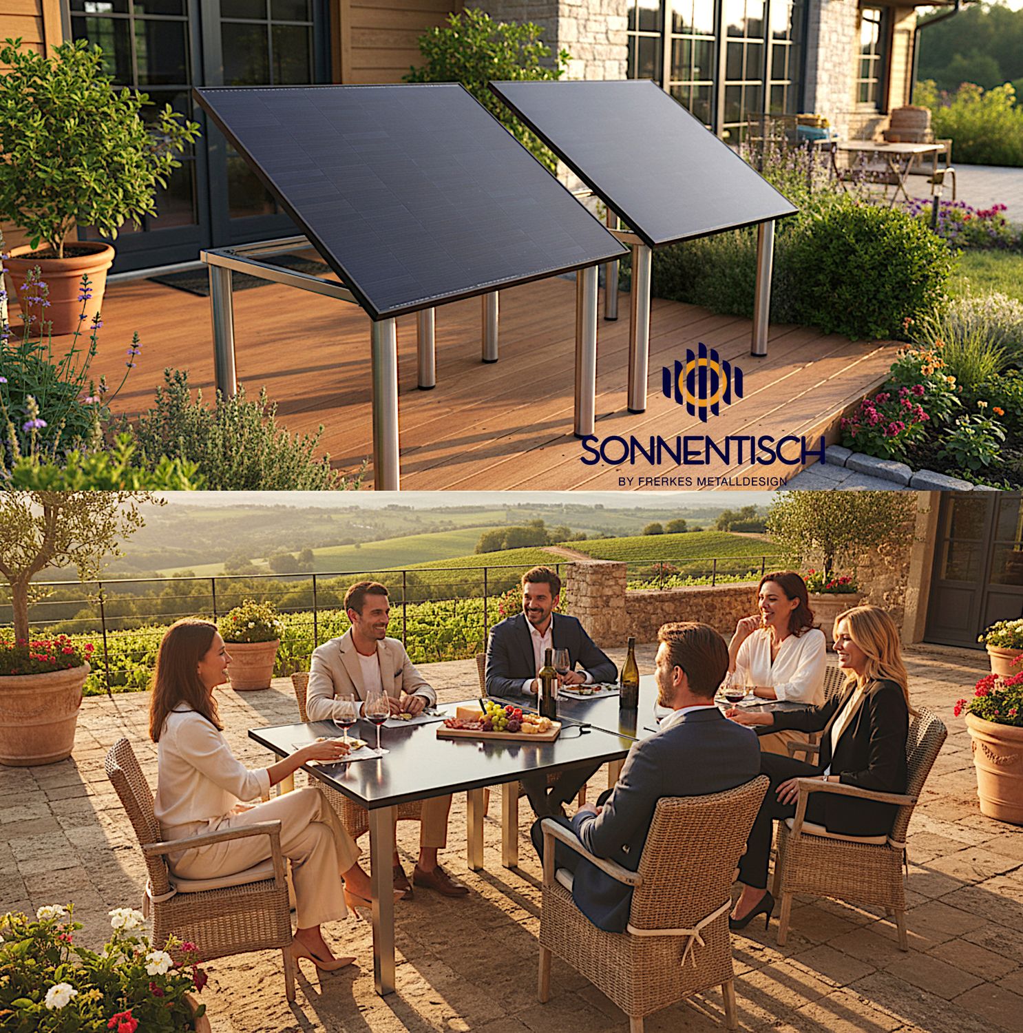 Solartisch Duo Set mit 2 x 305 WP