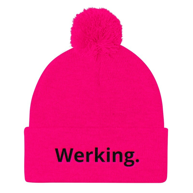 Werking. Pom Pom Knit Cap