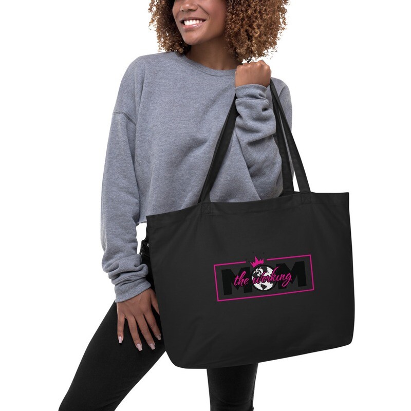 The Werking Mom Logo Large organic tote bag