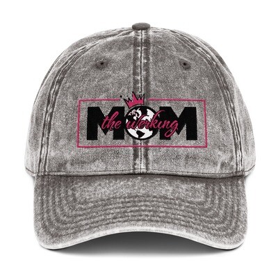 The Werking Mom Logo Vintage Cotton Twill Cap