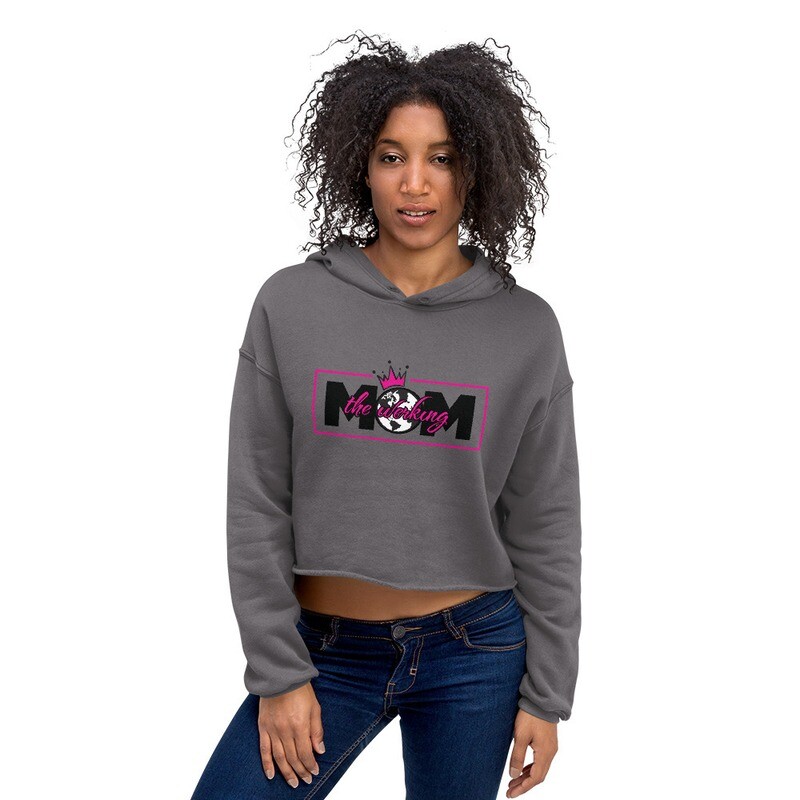 The Werking Mom Logo Crop Hoodie