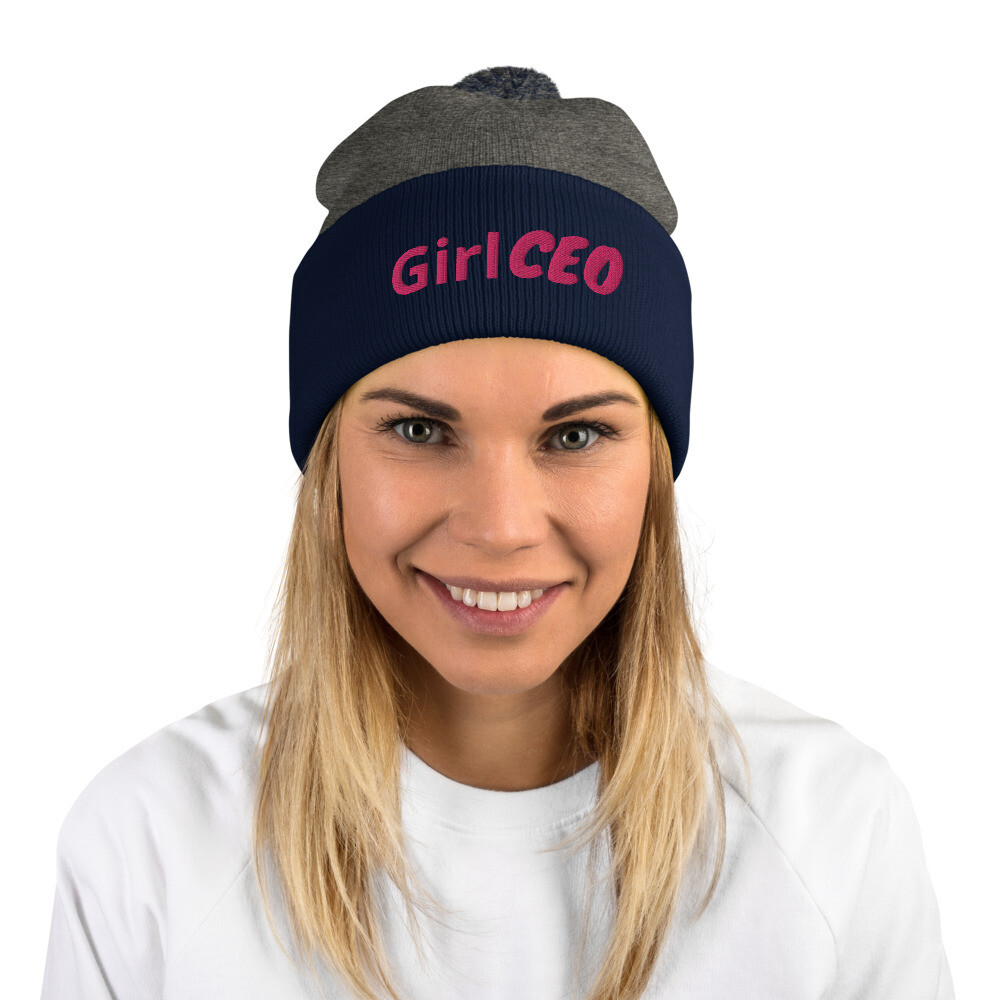 Girl CEO Pom-Pom Beanie