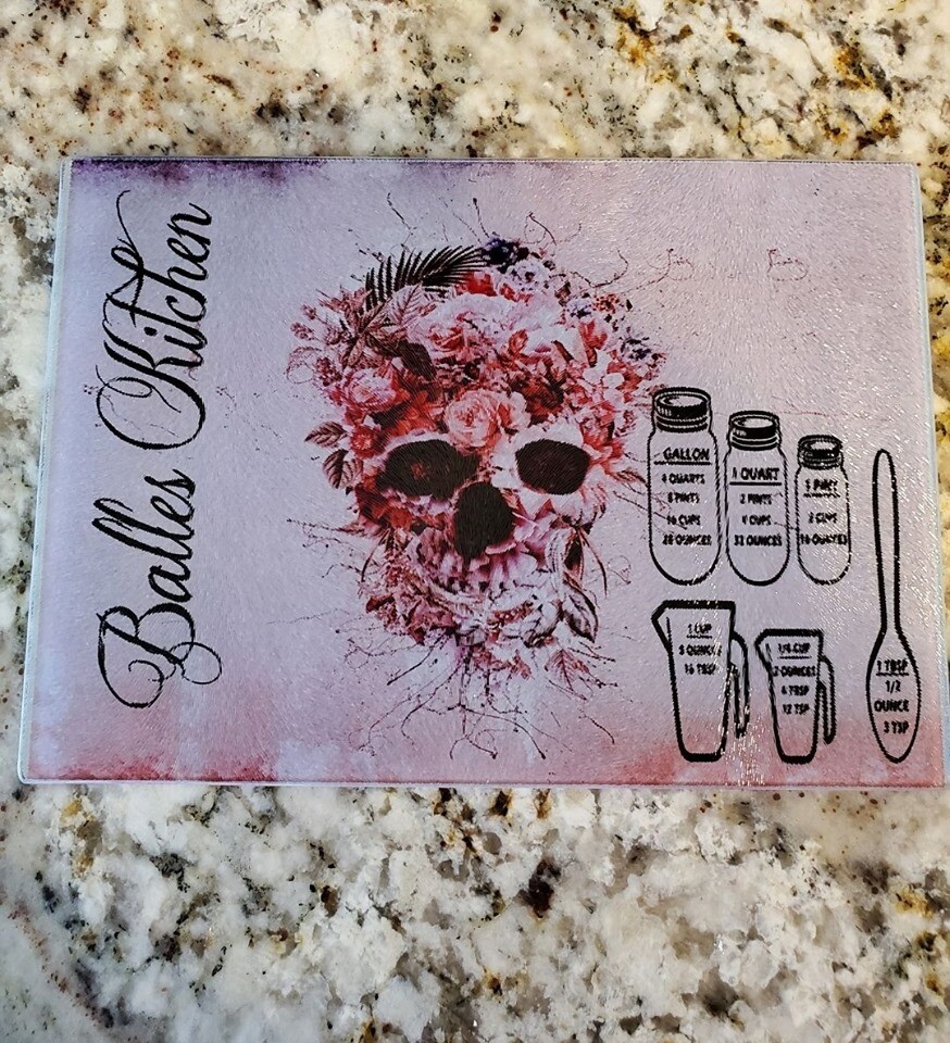 Textured Sublimation Glass Cutting Board - 7.9&quot; x 11&quot;