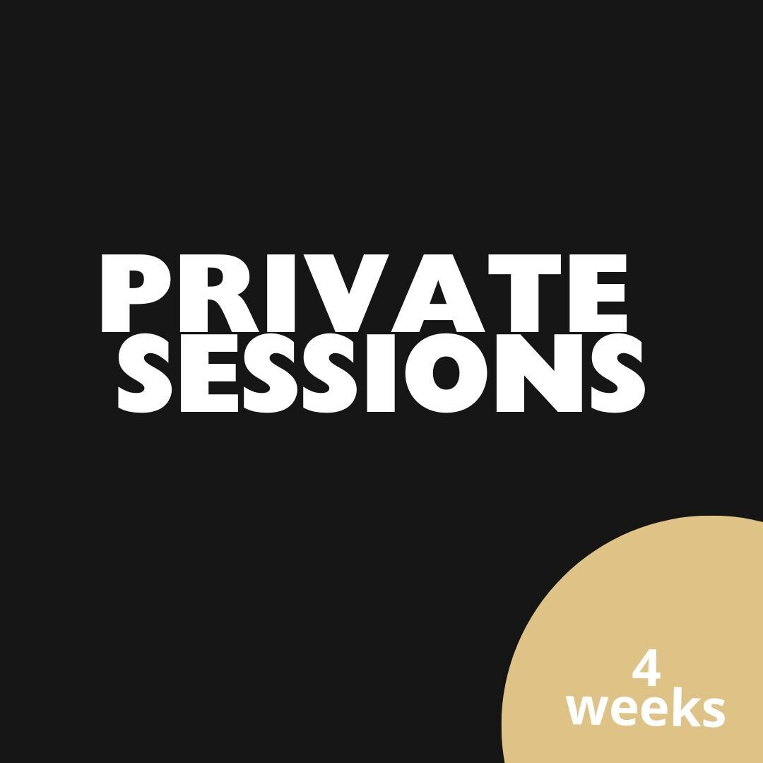 4-Week Private Two-Hour Sessions