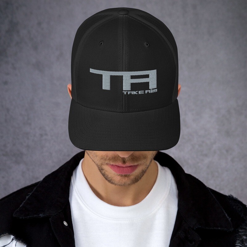 Take Aim TA Black Trucker Cap