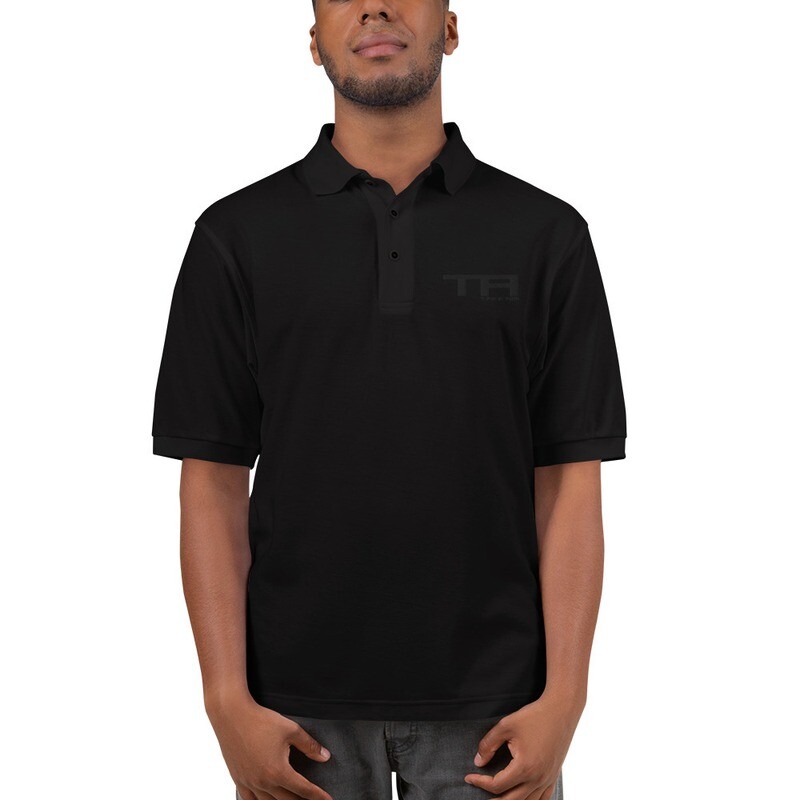 Black Tonal Men&#39;s Premium Polo