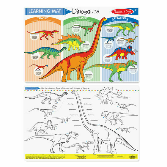 Dinosaurs Learning/coloring Mat