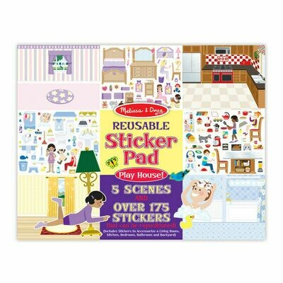 Reusable Sticker Pad Play House