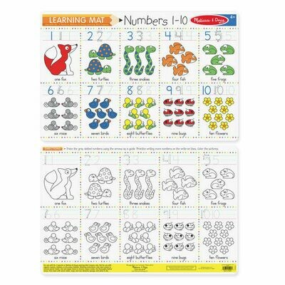 Numbers 1-10 learnig mat
