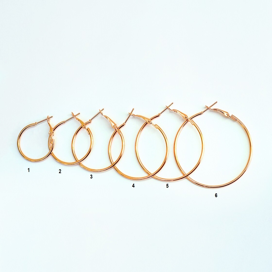 BLACKDOLL ACCESSORIES - Rose Gold Hoops