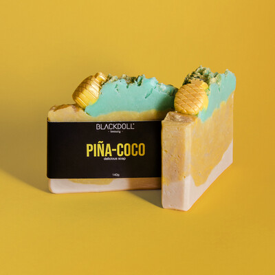 BLACKDOLL BEAUTY - Jabón Delicioso Piña-Coco 140grs | Delicious Soap
