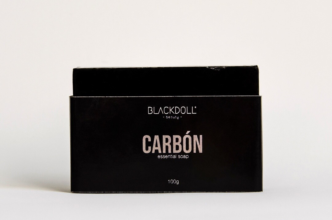 Jabón Esencial de Carbón con Aloe Vera Para Piel Grasa y Acné 100grs | Essential Soap - BLACKDOLL BEAUTY