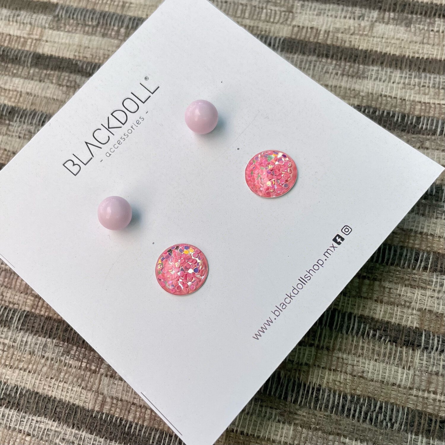 BLACKDOLL ACCESORIES - Aretes Pink Dream