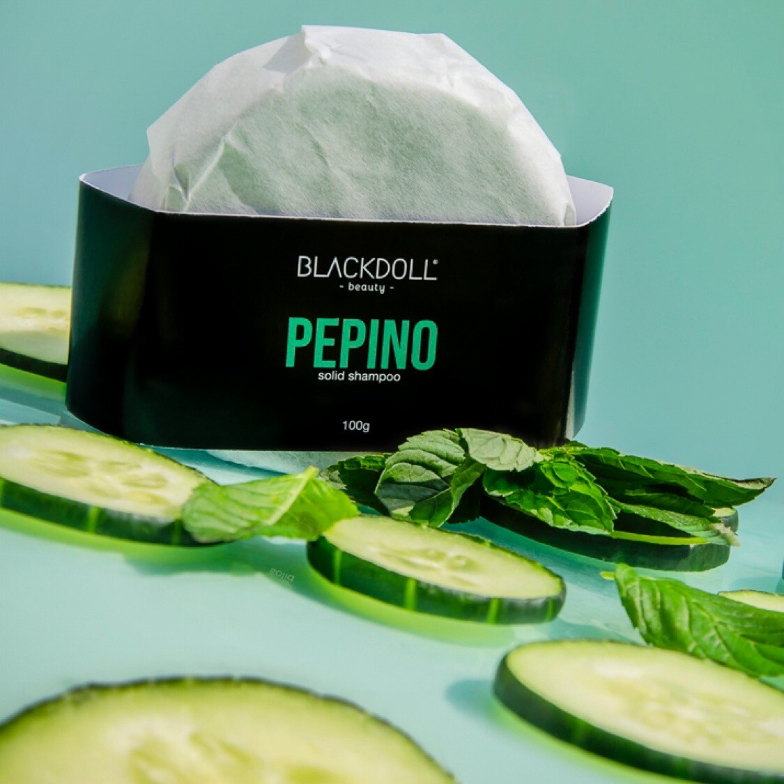 BLACKDOLL BEAUTY - Shampoo Sólido de Pepino Para Cabello Normal, Purificante, AntiFrizz | Solid Shampoo