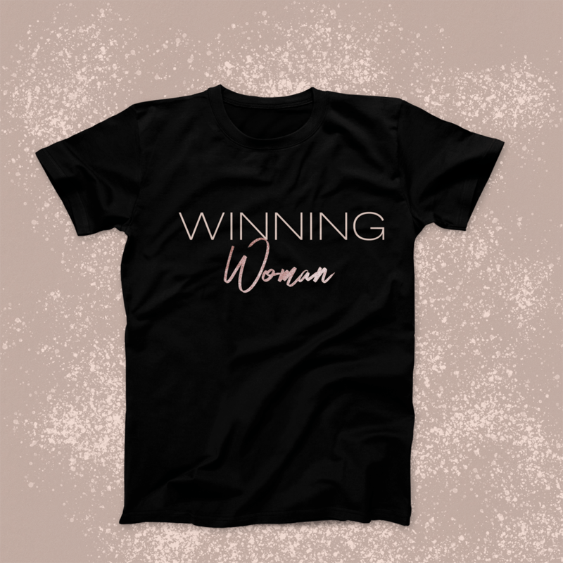 Winning Woman T-Shirt (Black) 