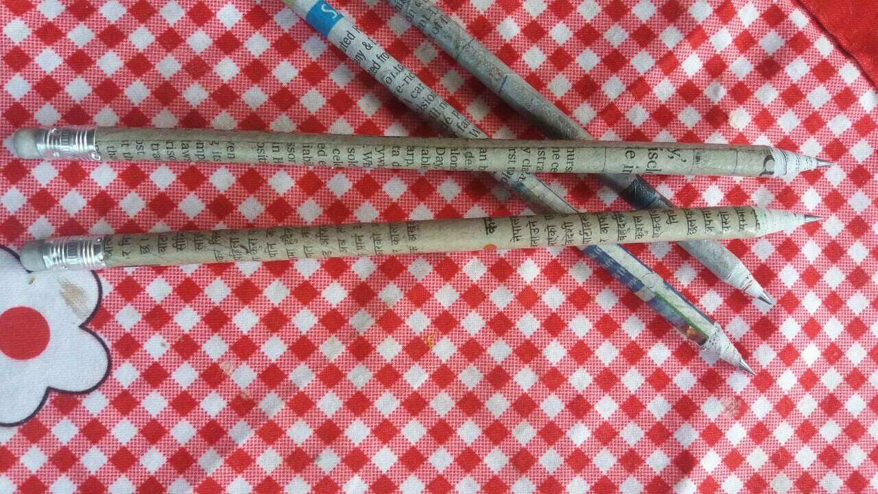 Recycled Paper Pencil with Eraser tip 2 Dozens (24 Pencils)