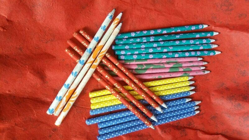 Loktha Paper Pencil made from recycled newspaper